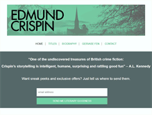 Tablet Screenshot of edmundcrispin.com